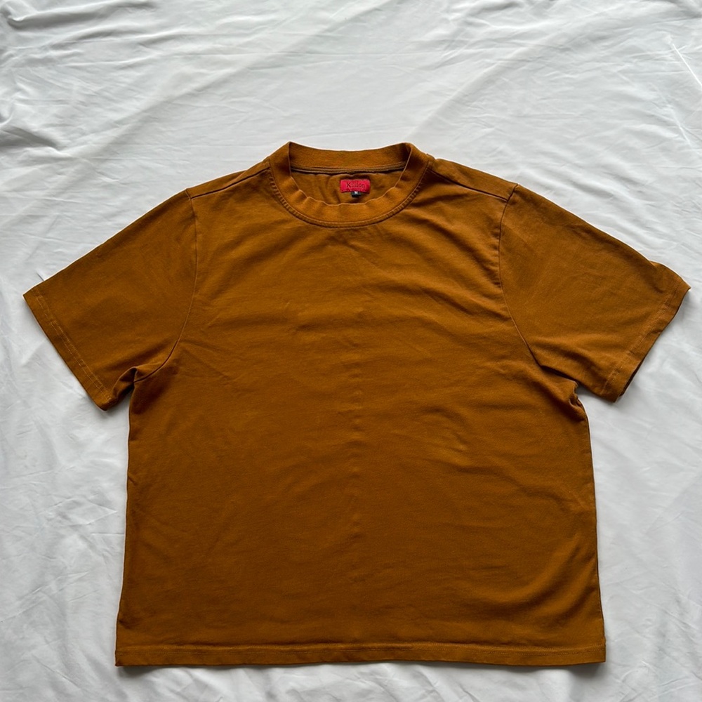 Orange/tan Killion shirt - Sz M